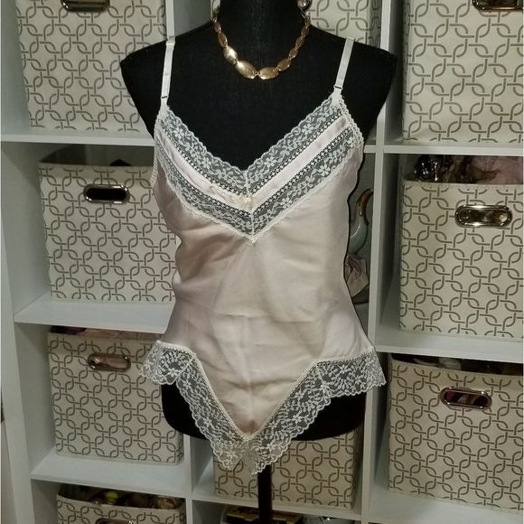 jcpenney Intimates & Sleepwear Vintage Lingerie Bodysuit Silky And